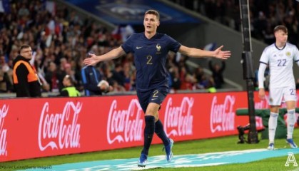 【友谊赛】姆总传射，帕瓦尔头槌双响，法国4-1苏格兰