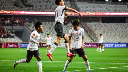 【U20亚洲杯】王钰栋传射 中国5比2两连胜提前出线
